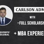 Carlson admit and a pandemic-riven MBA experience | Abinash’s path to success!