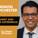 Simon Rochester admit with hefty scholarship and MBA experience | Ankit’s story!