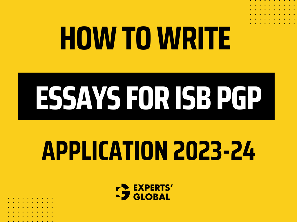 essays for isb