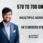 570 to 700 and multiple admits | A CA’s transition into consulting via MBA