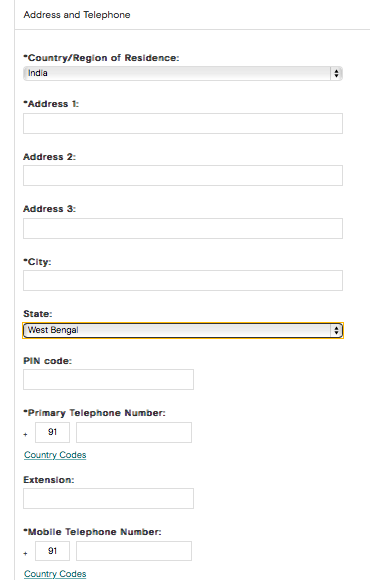 Address and Telephone