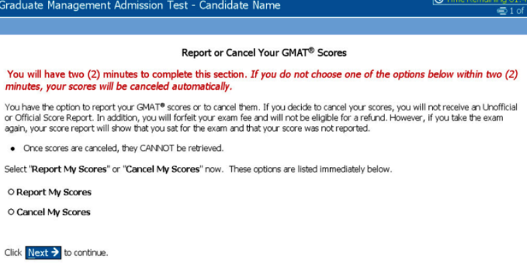 GMAT Scores