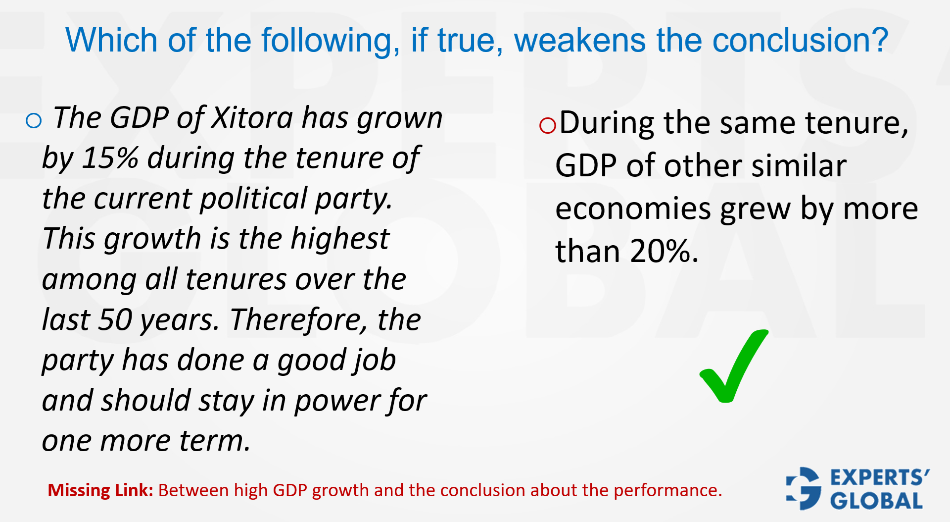 GMAT CR: Beware When you see Numbers in CR problem