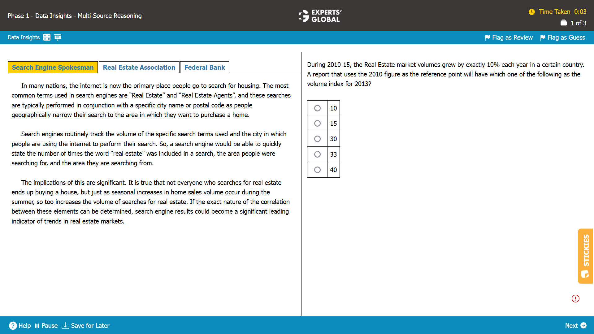 GMAT-like MSR Question from Experts' Global GMAT platform