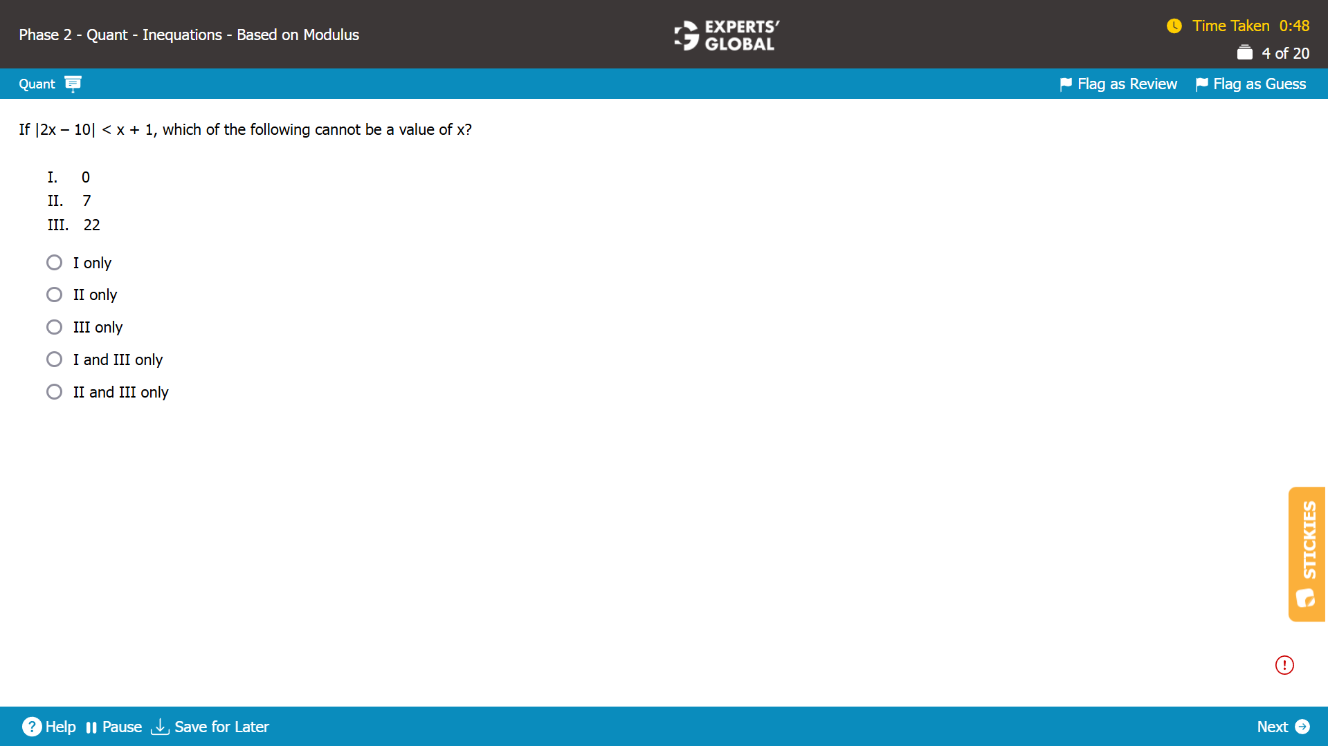 GMAT Inequalities Sample Question 2