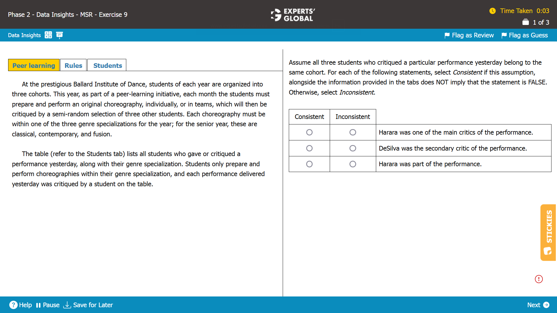 GMAT MSR Sample Question 1
