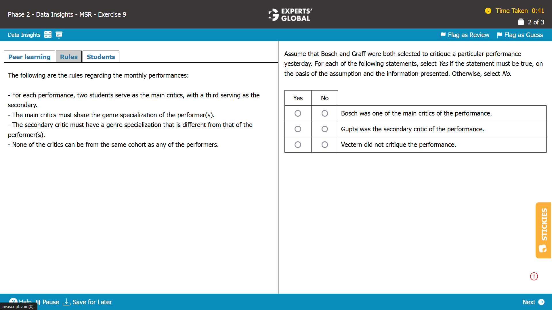 GMAT MSR Sample Question 2