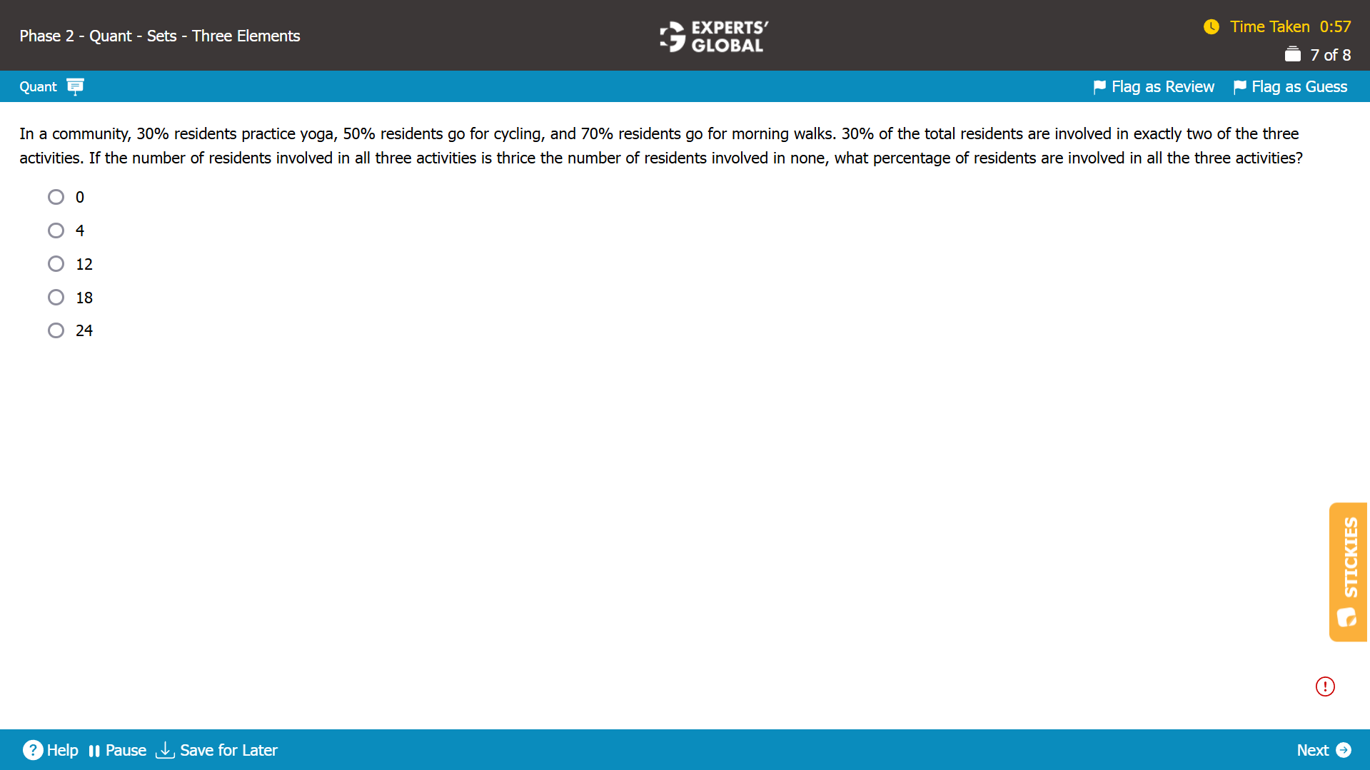 GMAT Overlapping Sets Sample Question 3