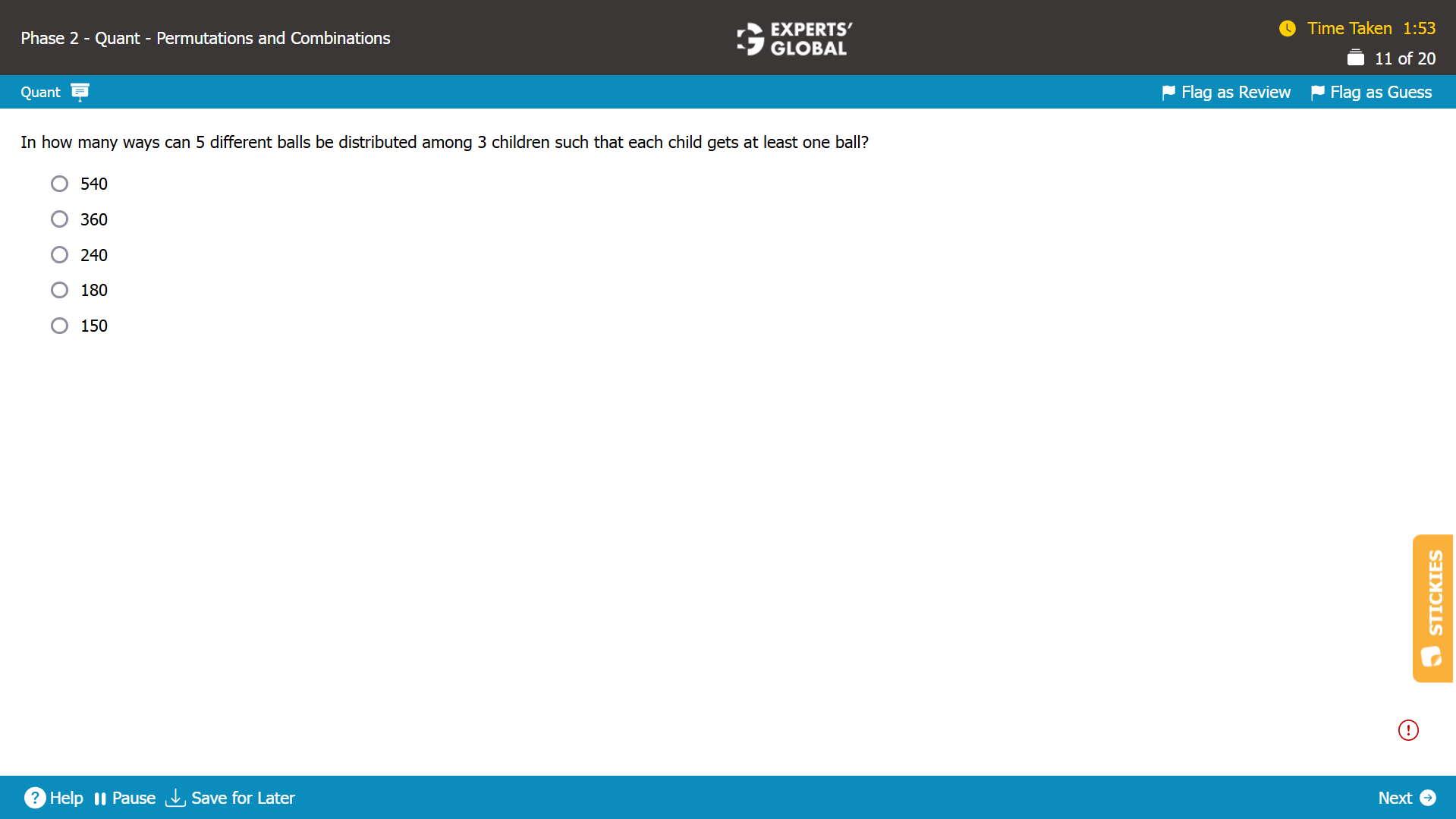 GMAT Permutations and Combinations Sample Question 3