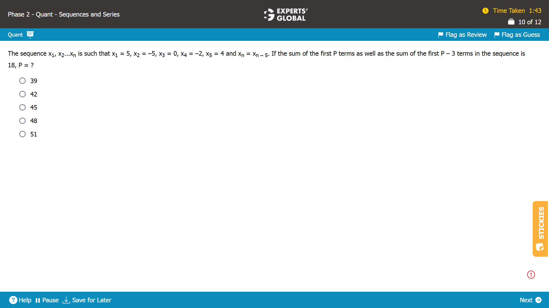 GMAT Sequences and Series Sample Question 2