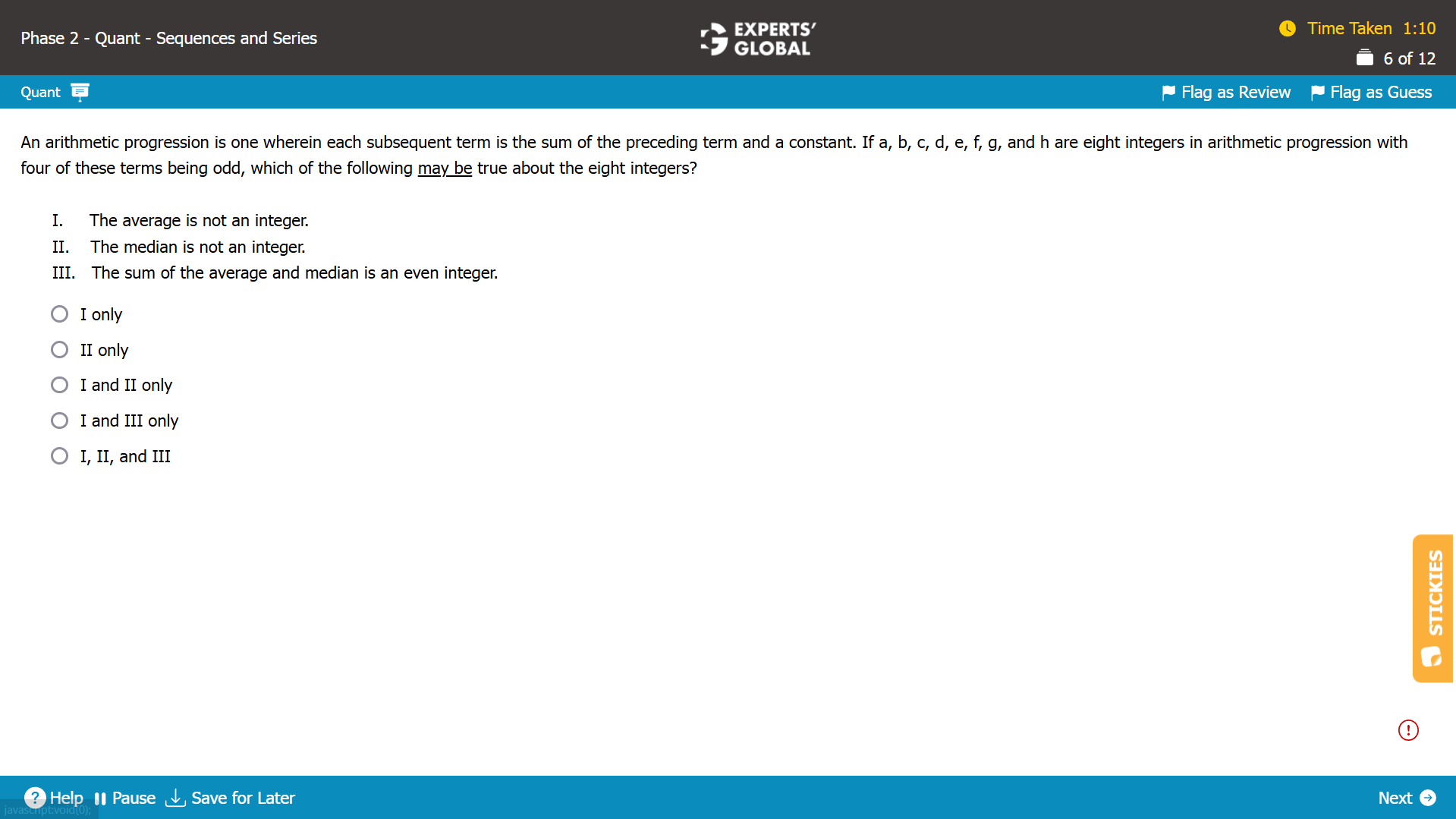 GMAT Sequences and Series Sample Question 3