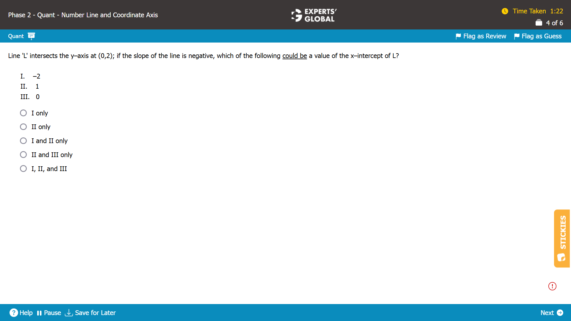 GMAT Coordinate Geometry Practice Question 1