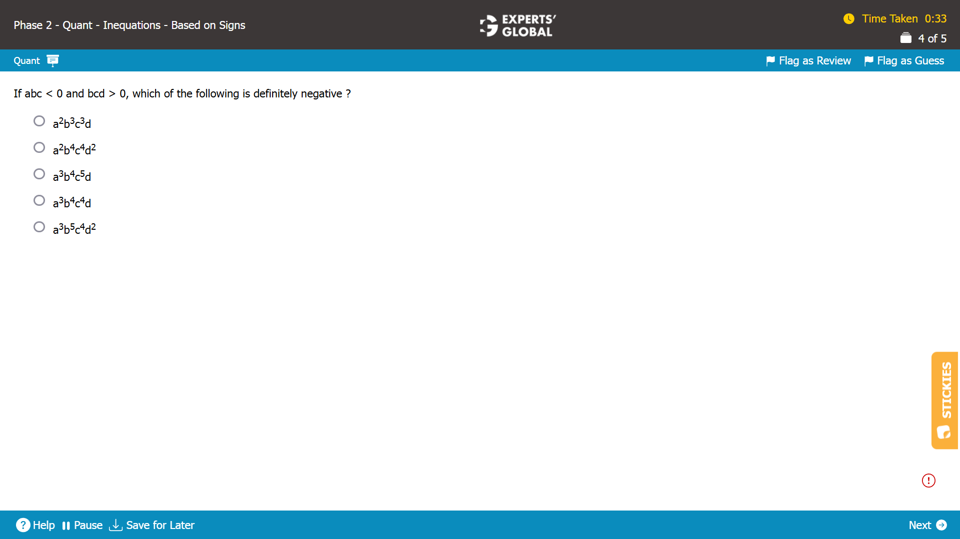 GMAT Inequalities Practice Question 3