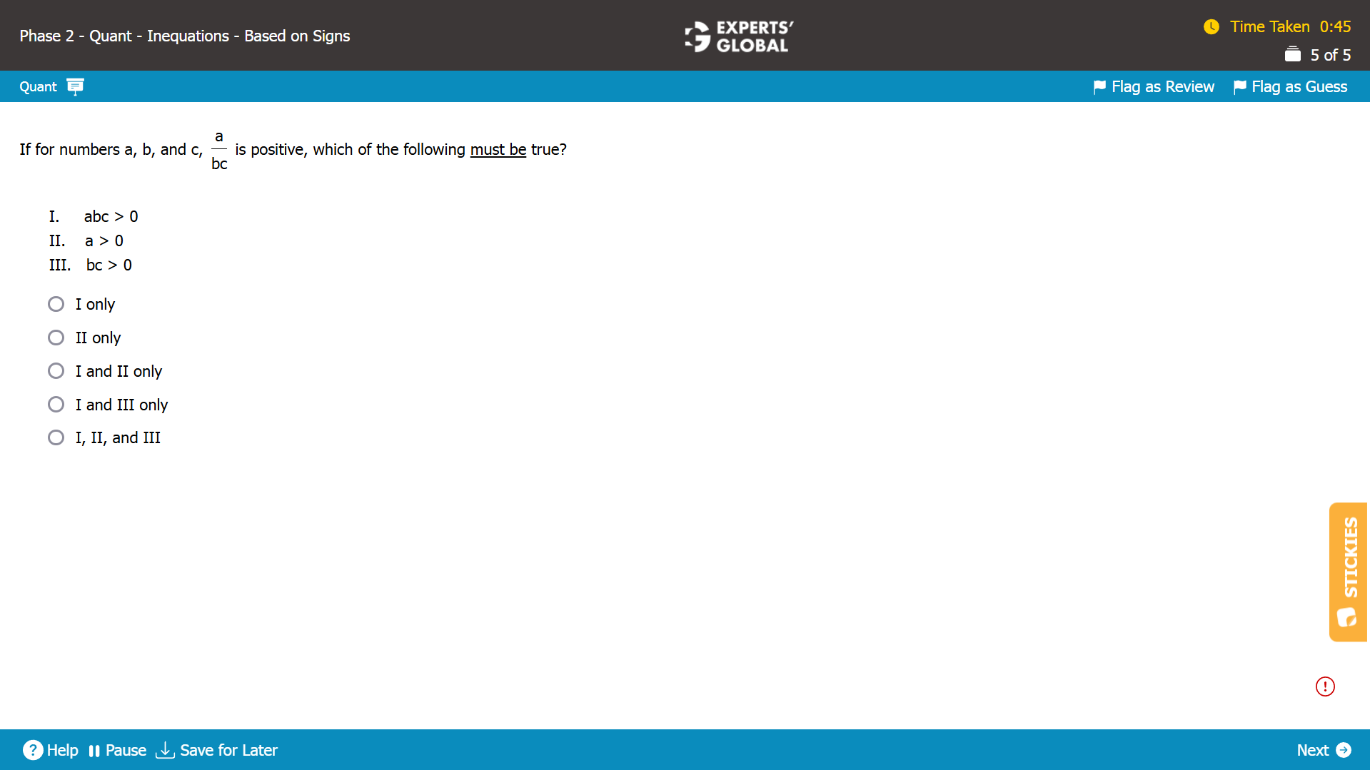 GMAT Inequalities Practice Question 6