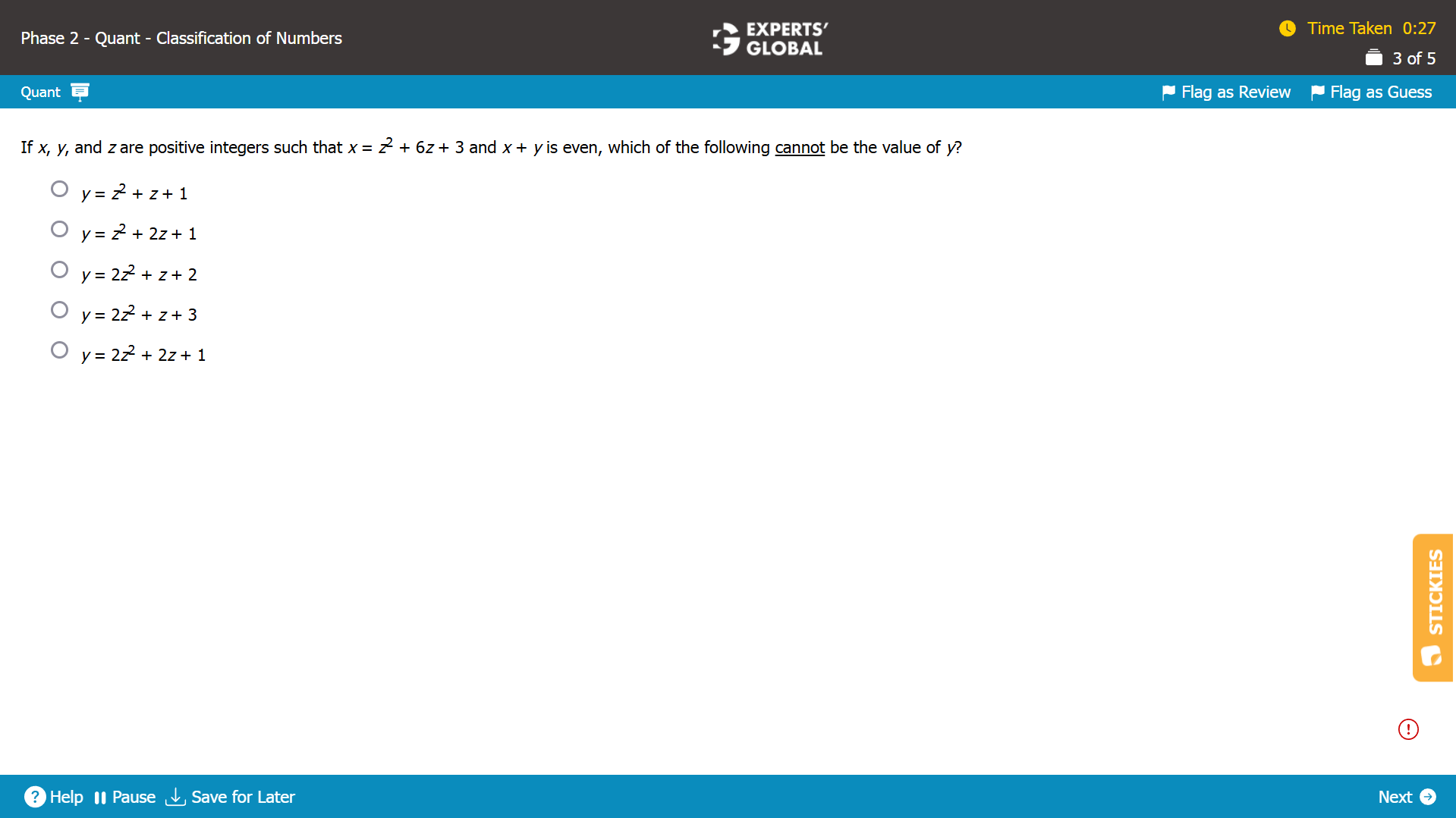 GMAT Number Properties Practice Question 1