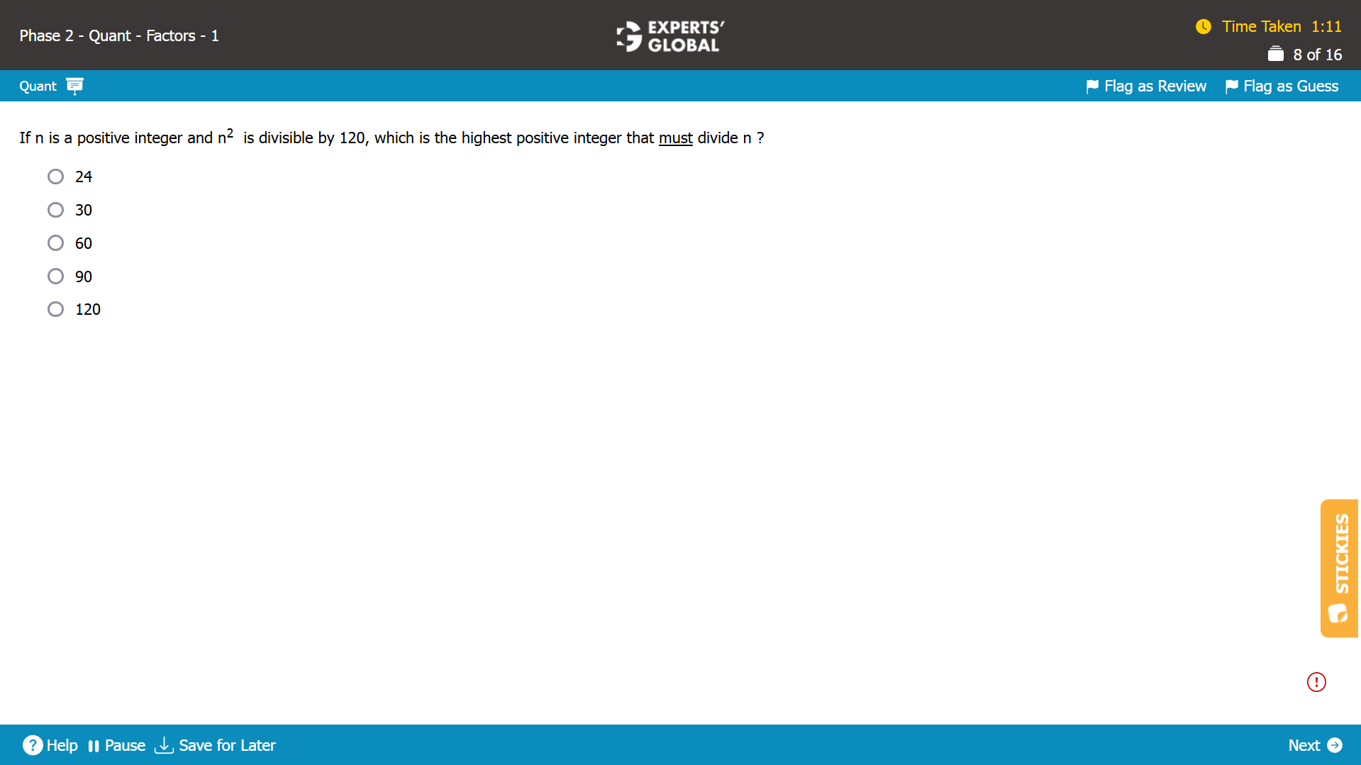 GMAT Number Properties Practice Question 3