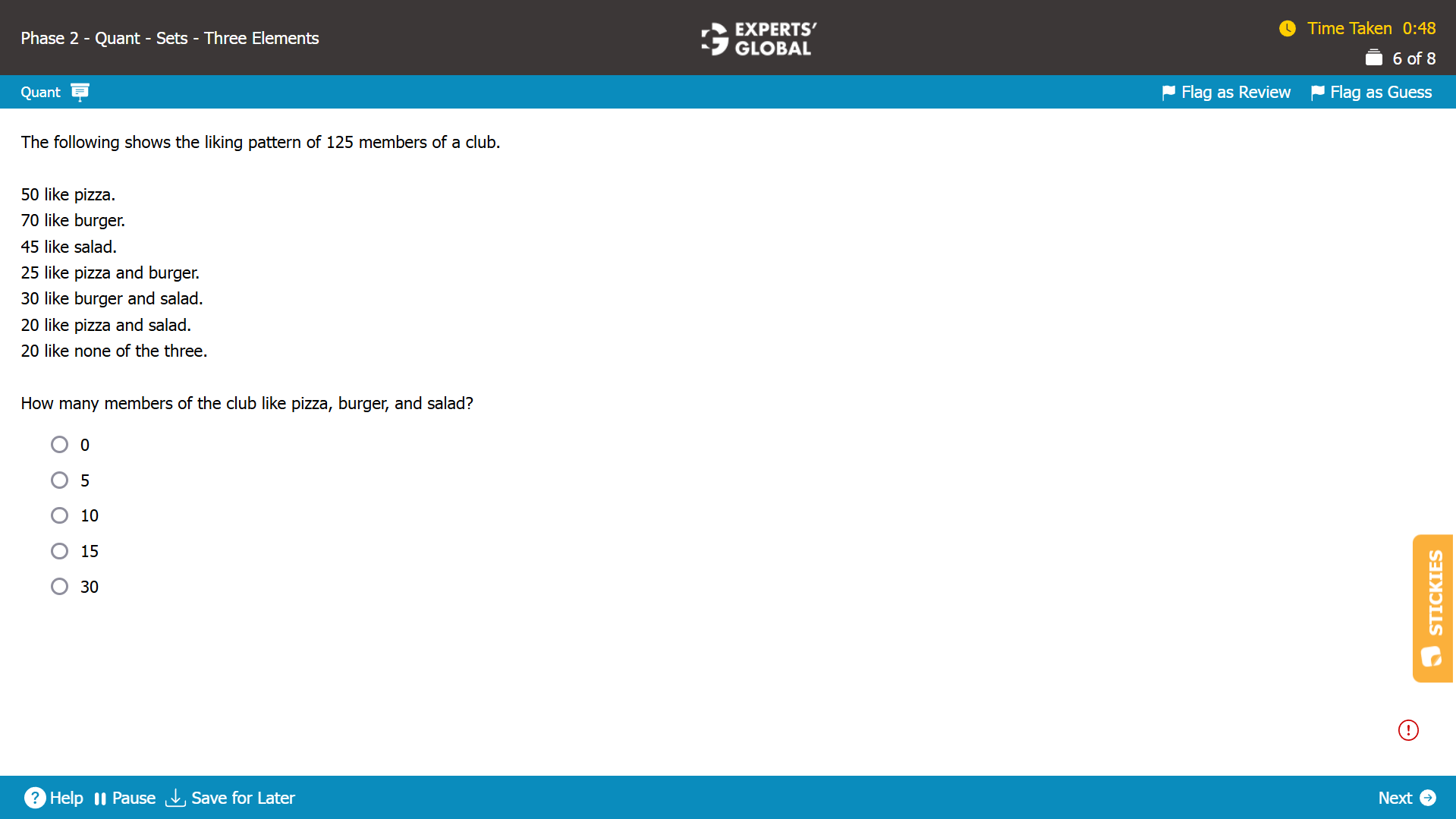 GMAT Overlapping Sets Practice Question 3