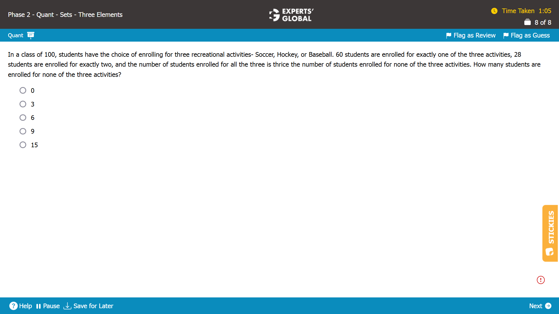 GMAT Overlapping Sets Practice Question 4