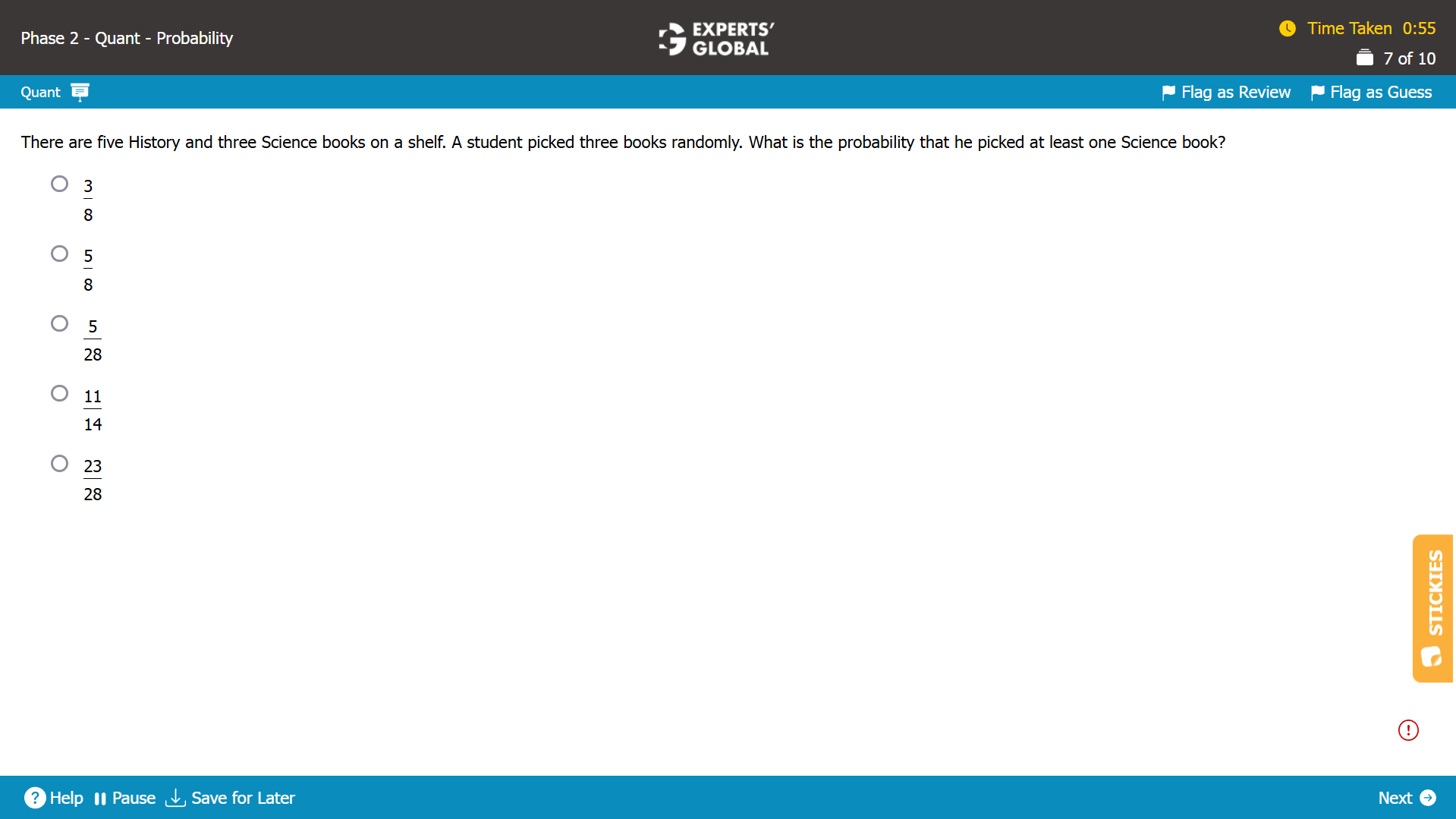 GMAT Probability Practice Question 1