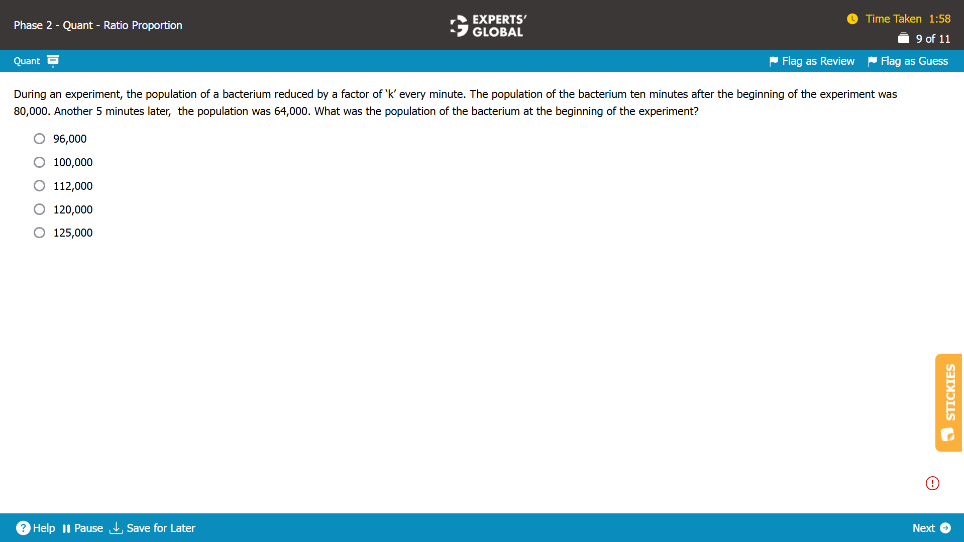 GMAT Ratio-Proportion-Variation Practice Question 3