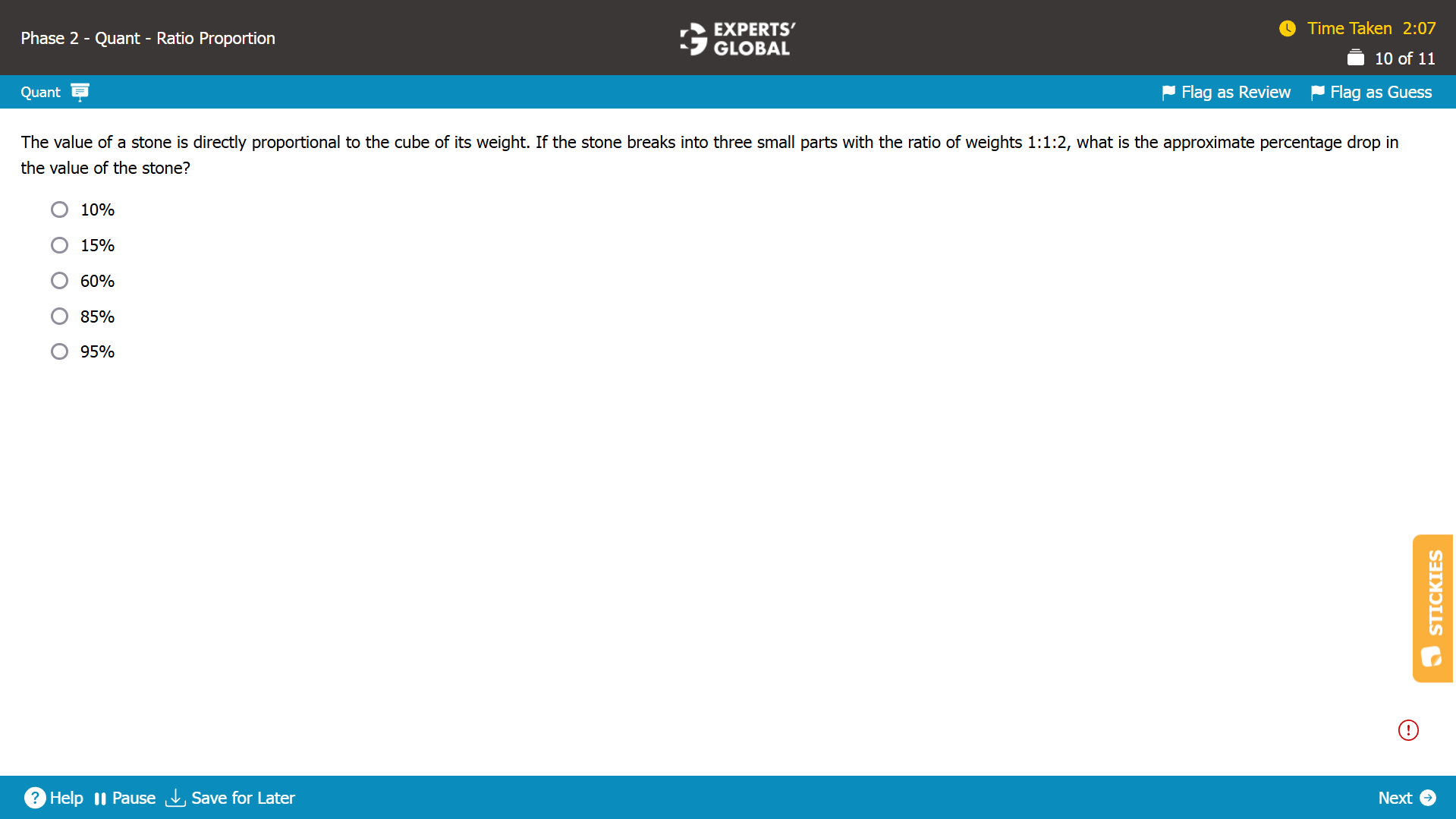 GMAT Ratio-Proportion-Variation Practice Question 4