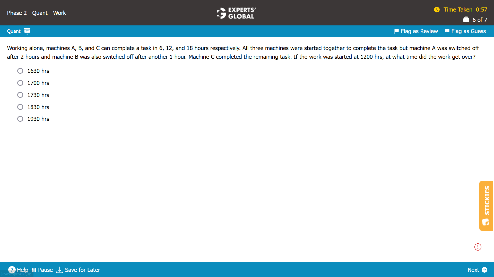 GMAT Work-Rate Practice Question 1