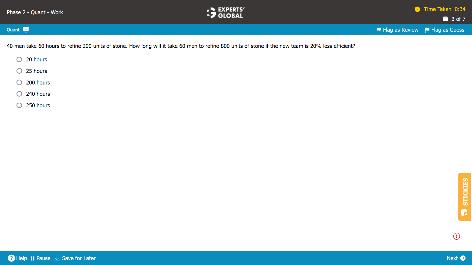 GMAT Work-Rate Practice Question 2