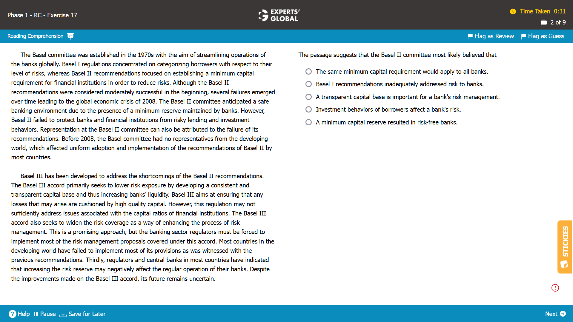 GMAT RC Practice Question 2