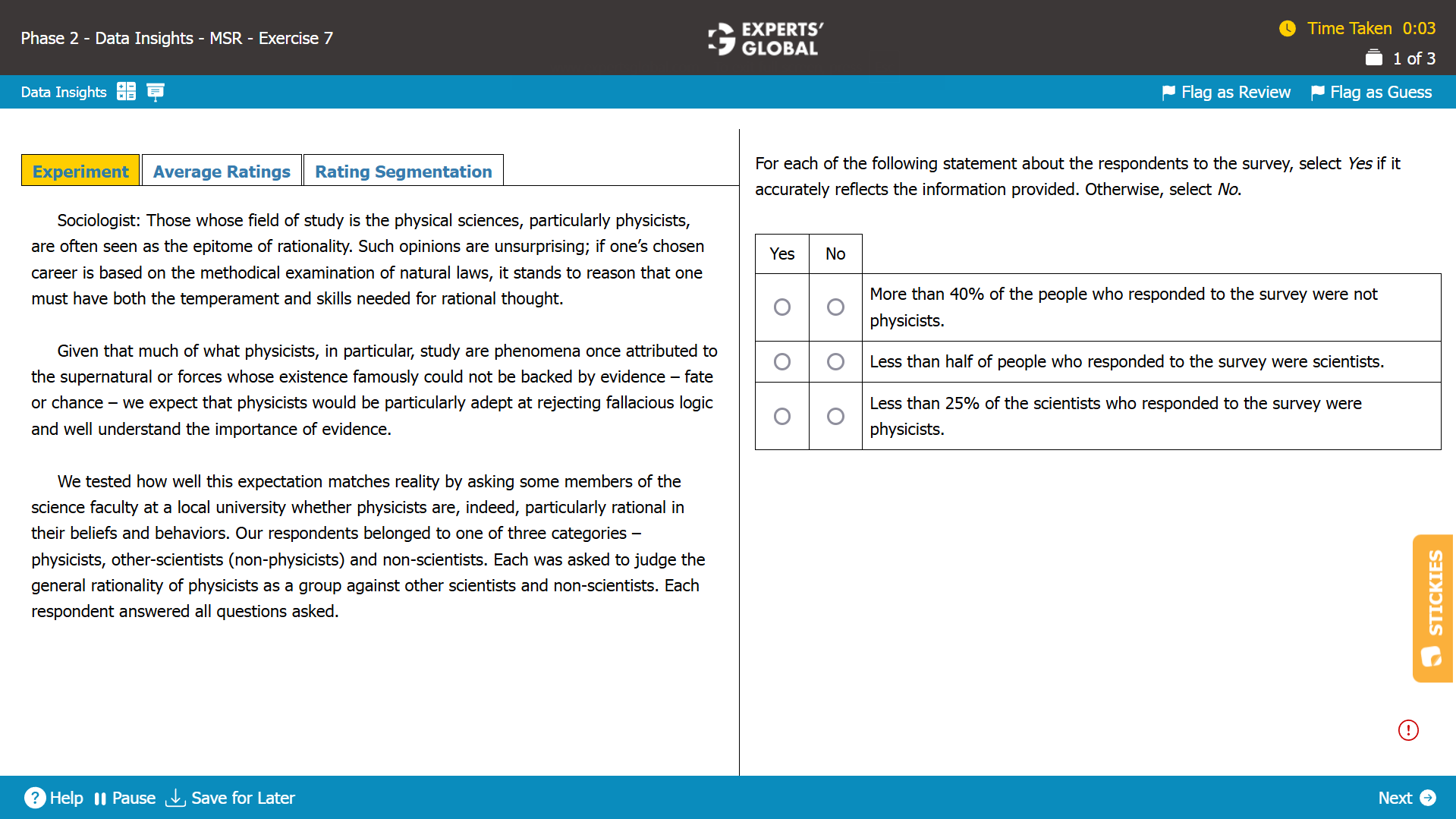 GMAT MSR Practice Question 1