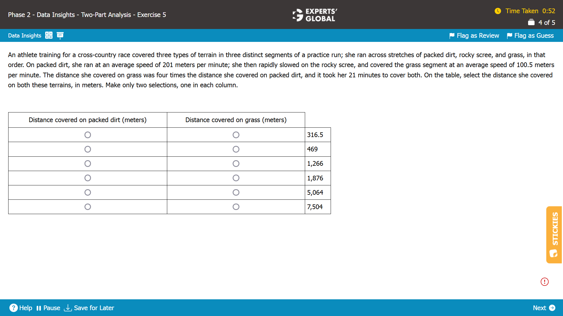 GMAT Two-Part Analysis Practice Question 4