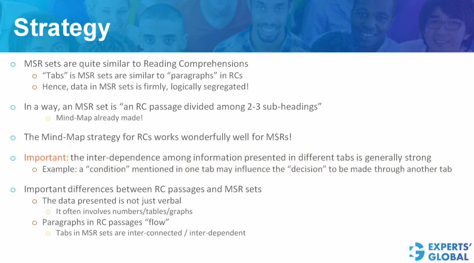 Approach for GMAT Multi-Source Reasoning Questions