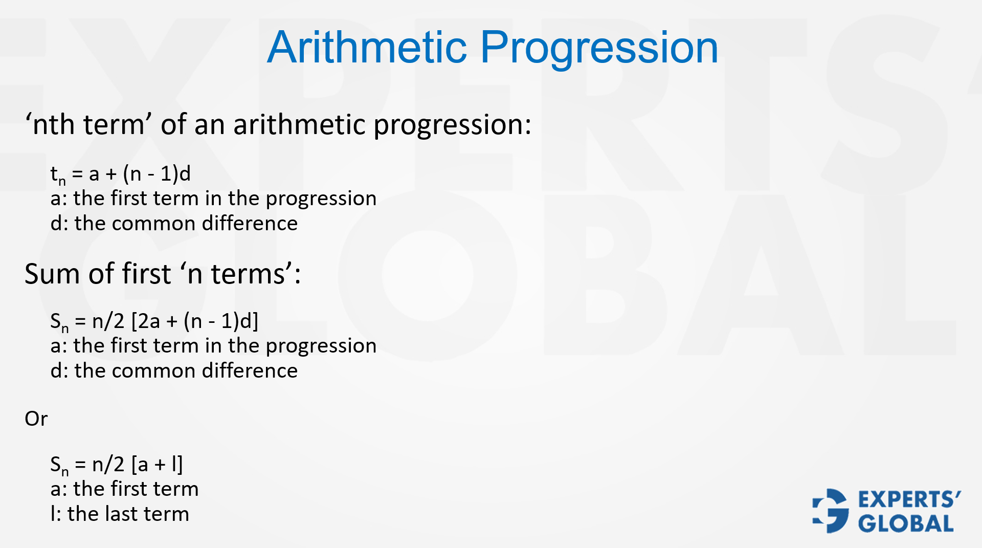 Arithmetic Progression on GMAT
