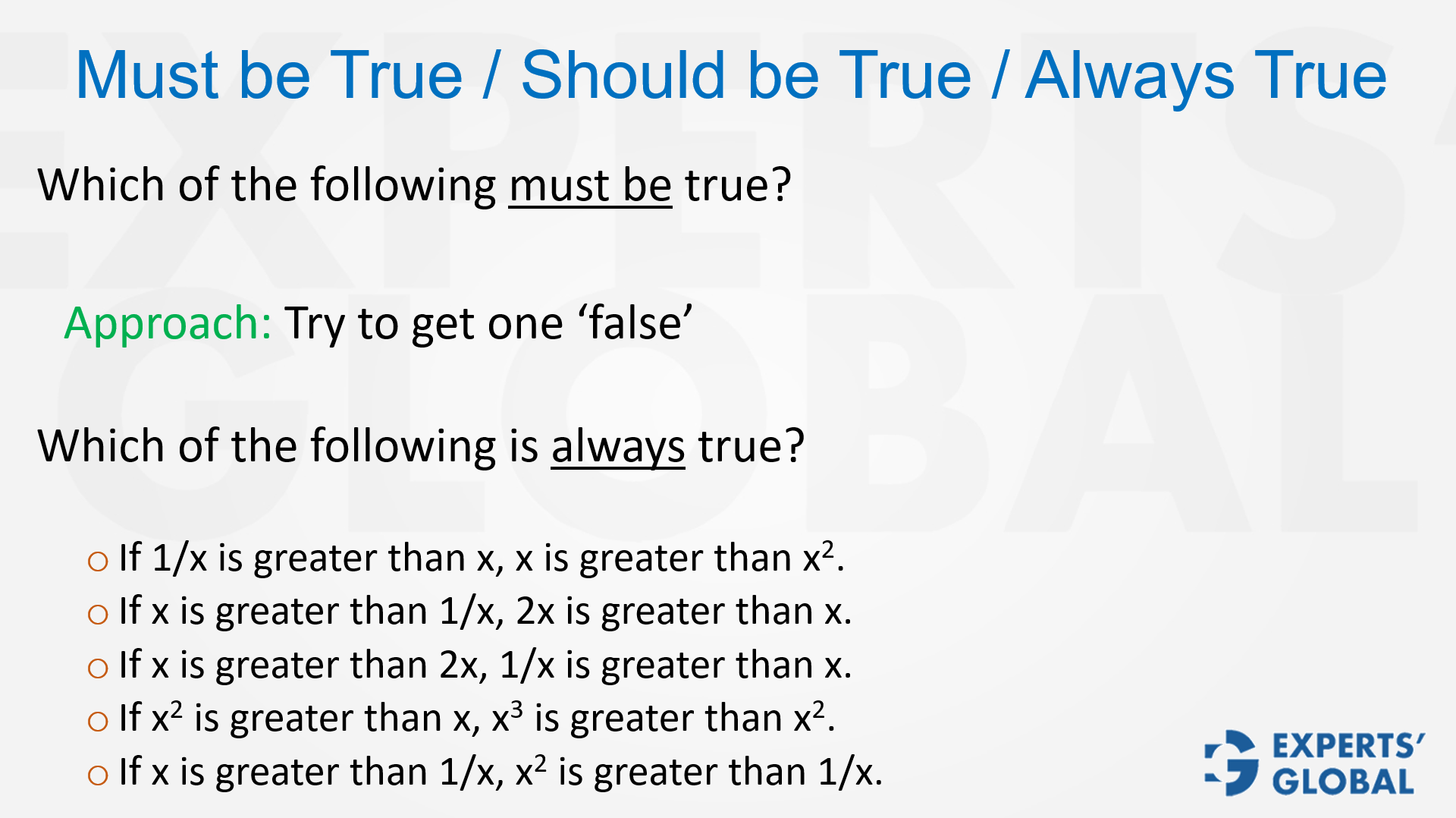 May-be-true and Must-be-true problems