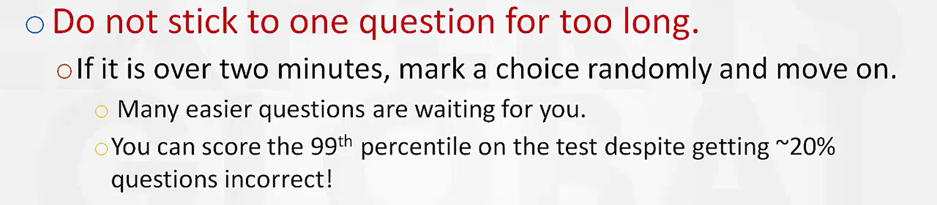 Ten days before the GMAT