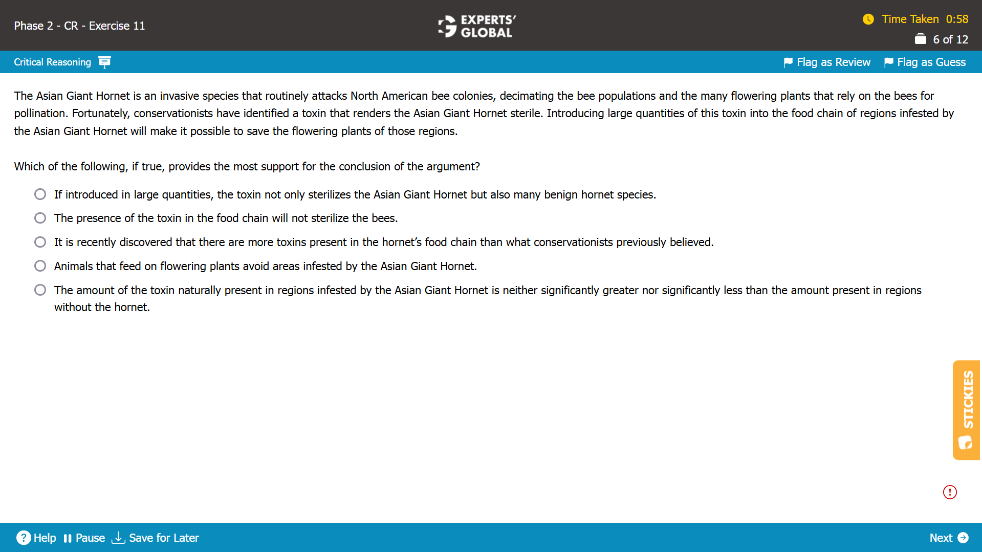 GMAT Logical Fallacy Practice Question