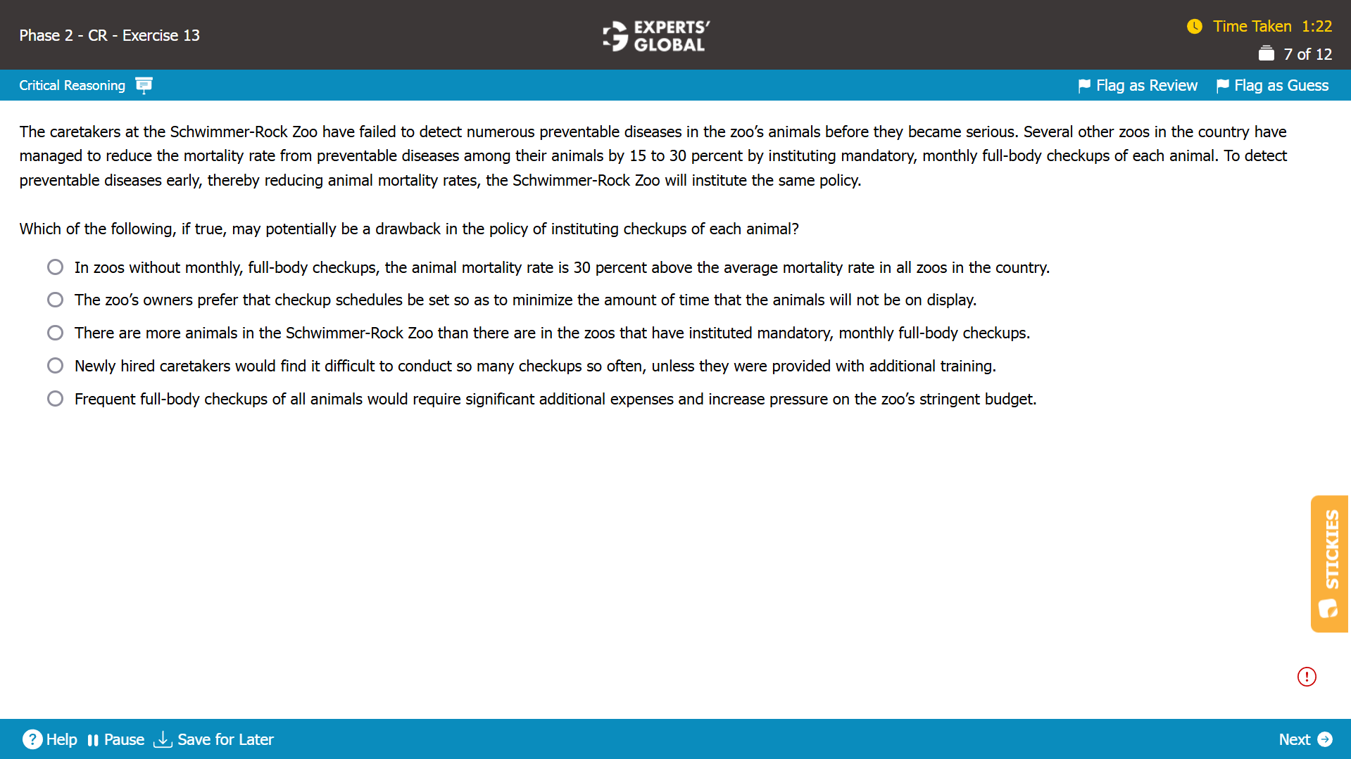 GMAT Weaken the Argument Practice Question