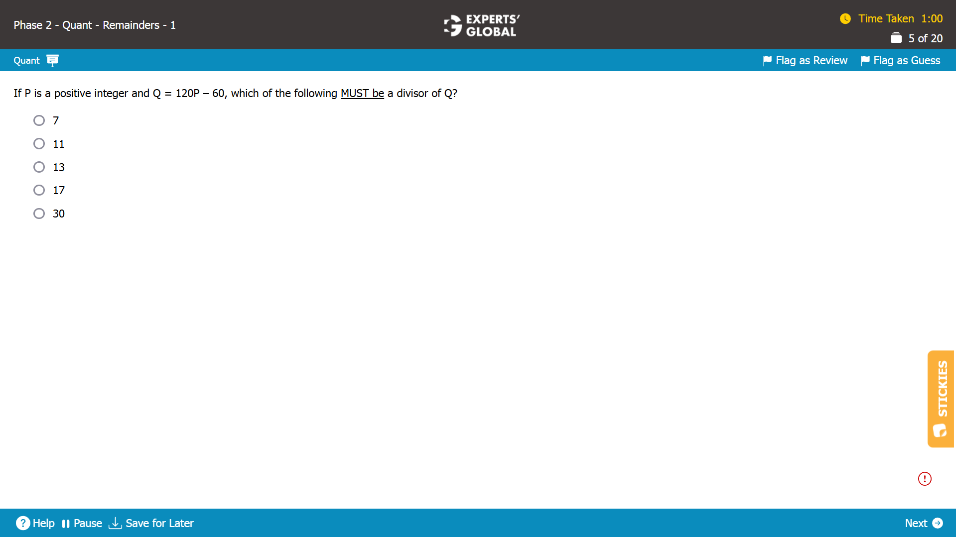 GMAT-style Number Properties Question 7