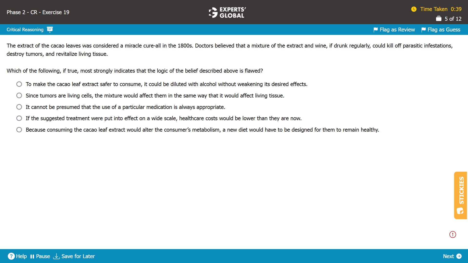Logical Fallacy GMAT CR Practice Question