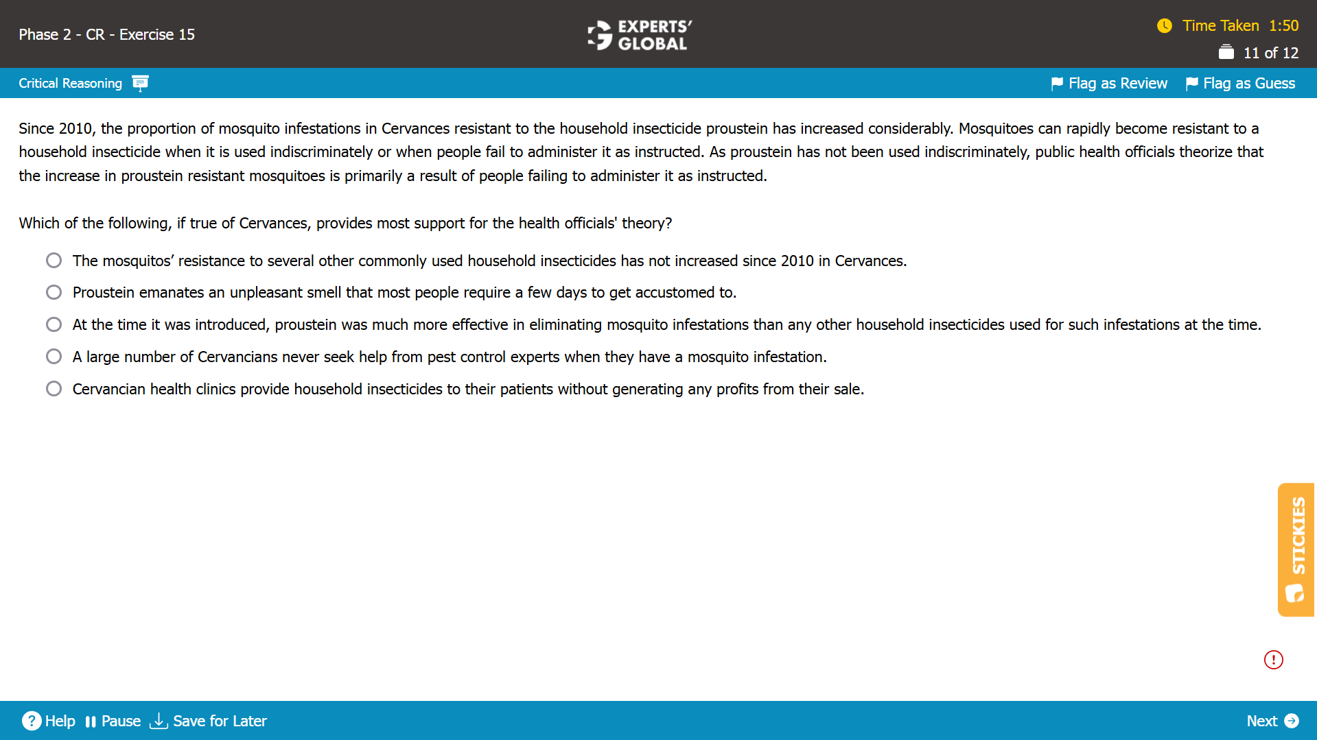 Strengthen the Argument GMAT CR Practice Question