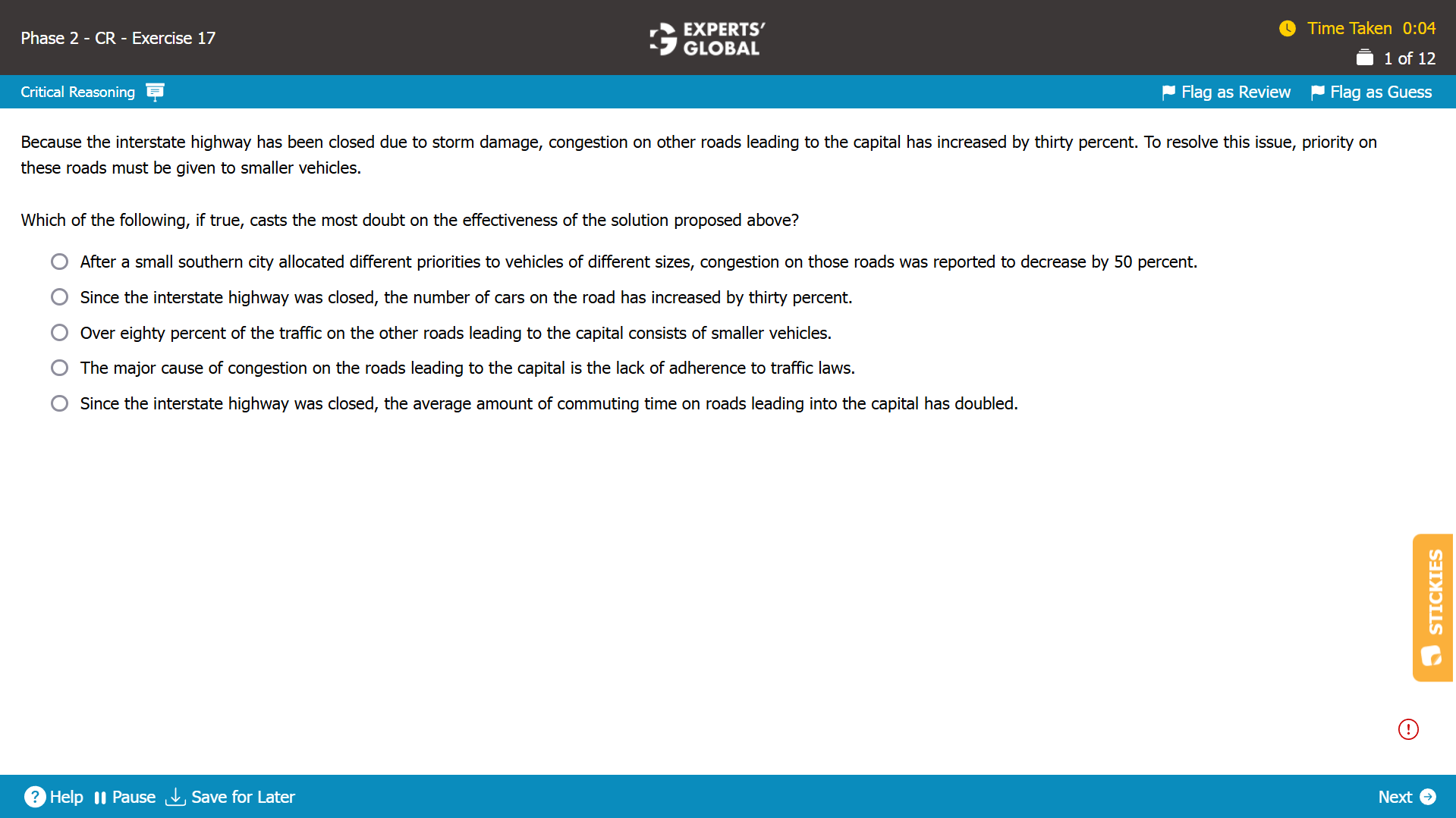 Weaken the Argument GMAT CR Practice Question