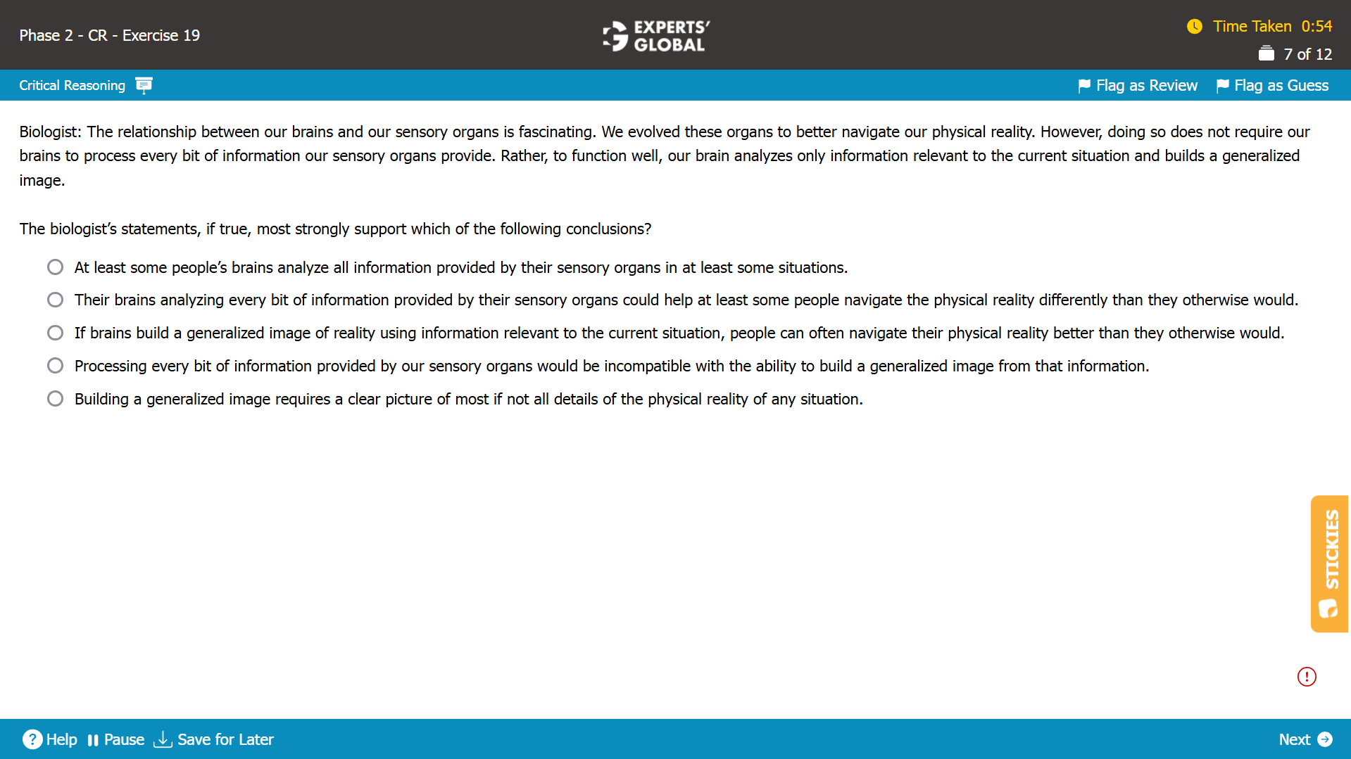 Inference Practice Question on GMAT