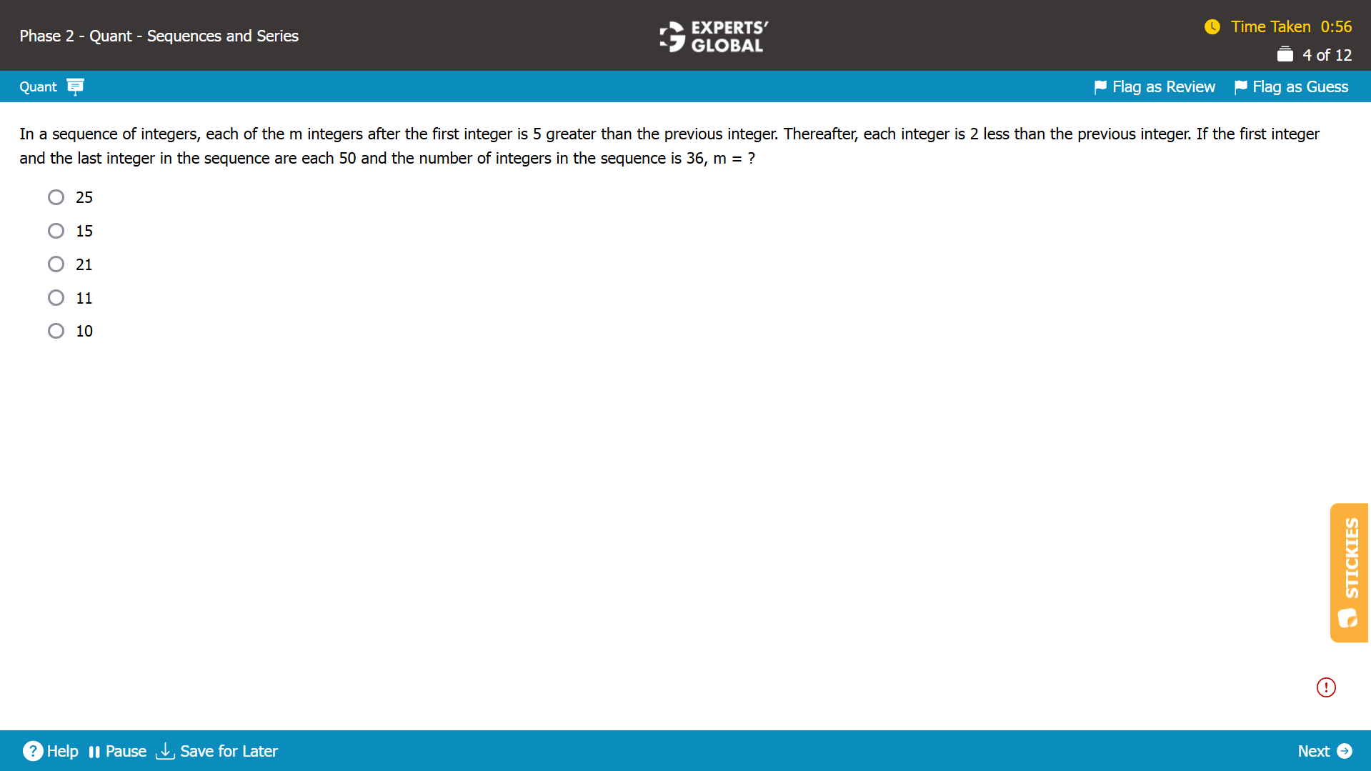GMAT-Style Sequences and Series Practice Question 2
