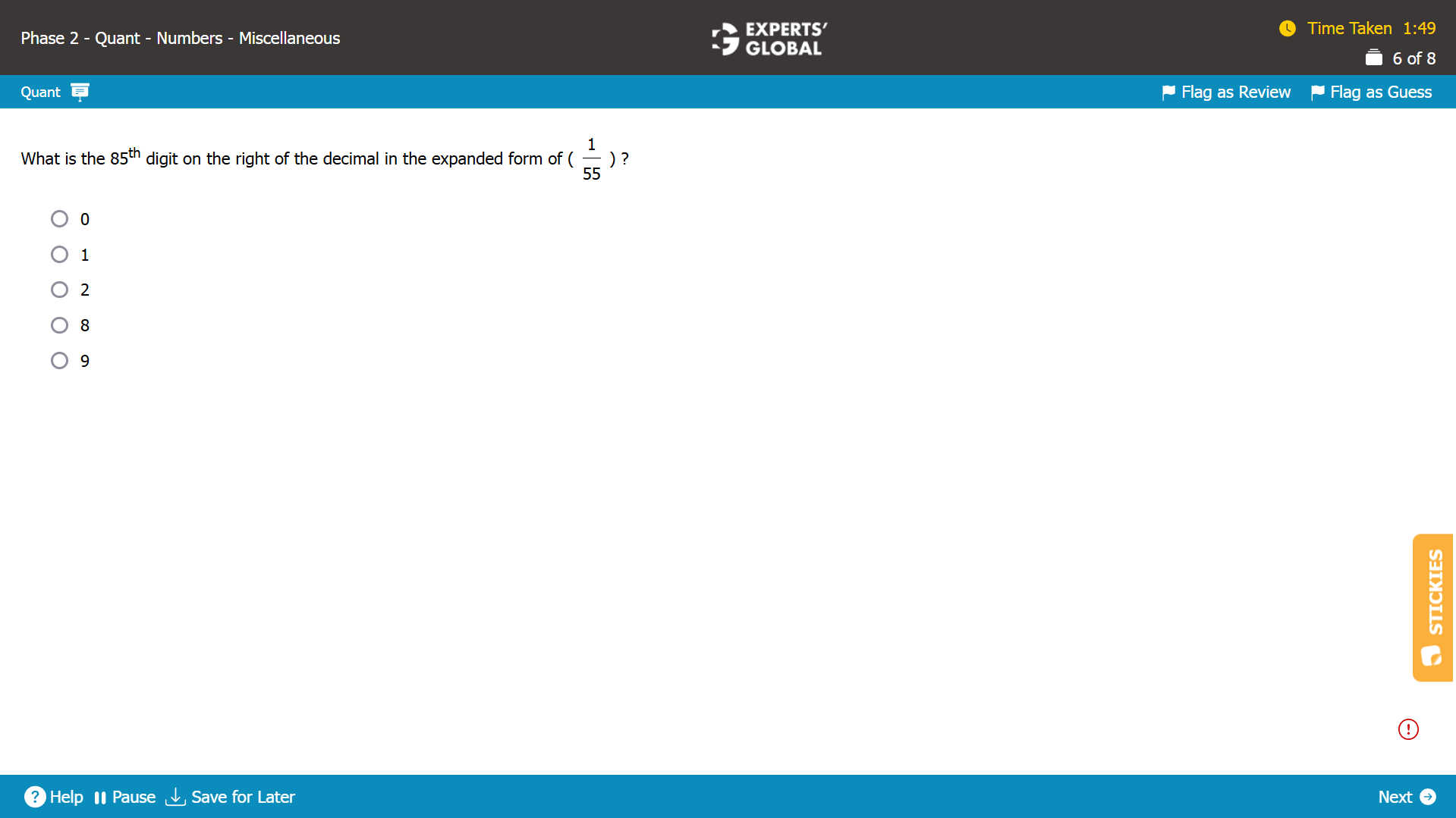 GMAT Last Digits Problems Practice Question 6