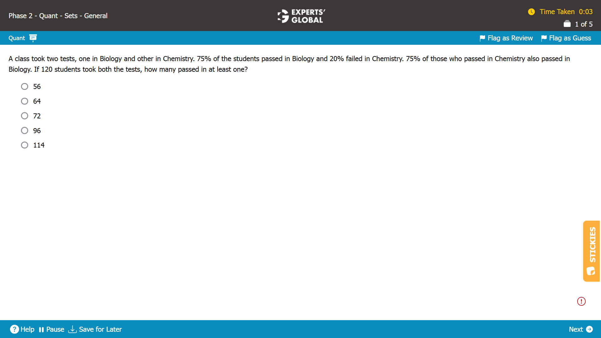 GMAT Style Overlapping Sets Question 1