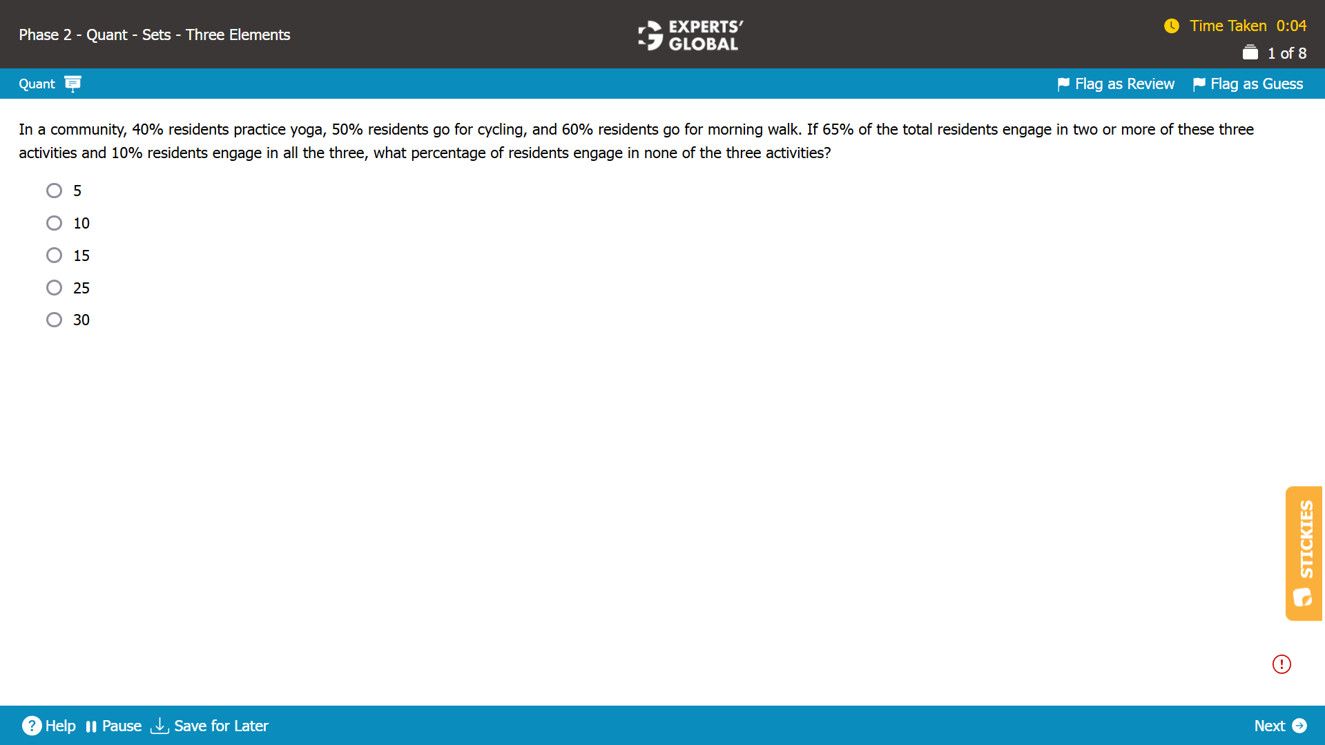 GMAT Style Overlapping Sets Question 2