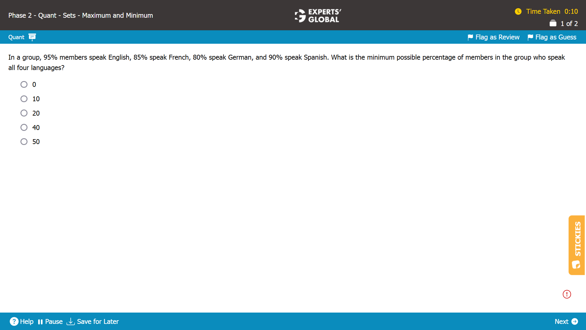 GMAT Style Overlapping Sets Question 3