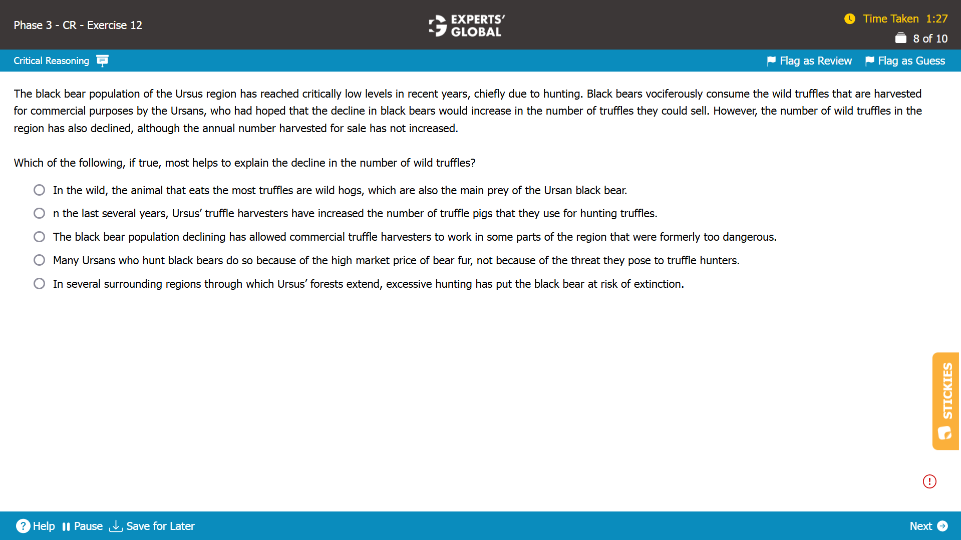 Resolve-the-Paradox Practice Question on GMAT CR