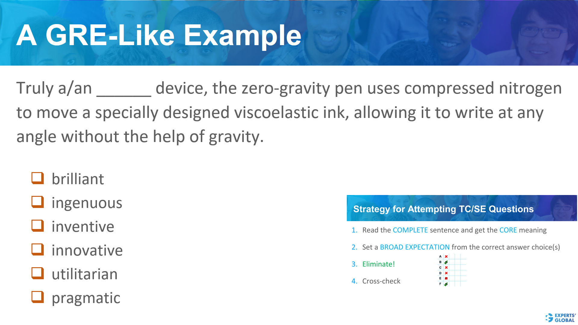 A GRE SE-like example