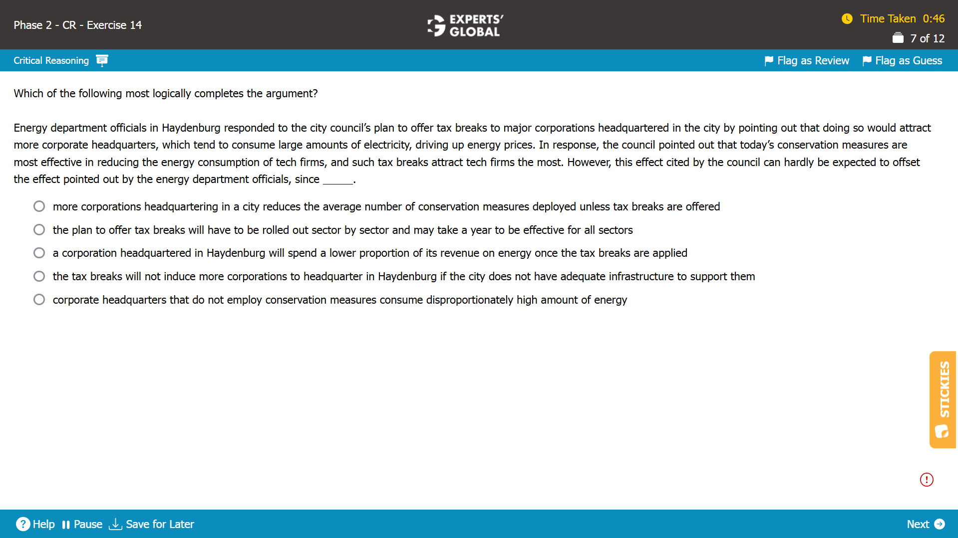 GMAT-Style Complete the Paragraph Practice Question 2