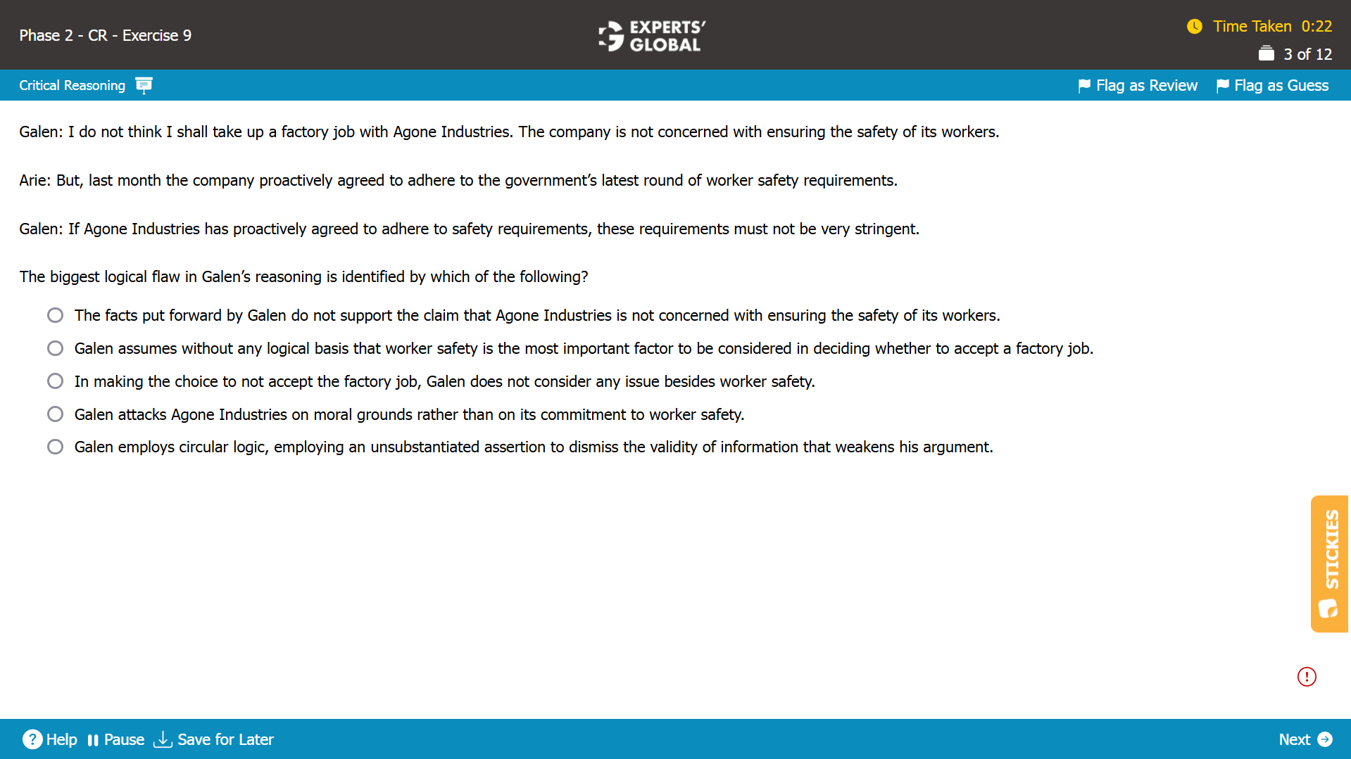 GMAT-Style Dialogue Practice Question 2